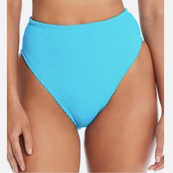 Bleu Rod Beattie High Waist Bikini bottoms cold water blue - 6 - Picture 1 of 10